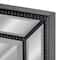 Head West Black Metro Beaded Glass Framed Vanity Mirror - 36" x 24"